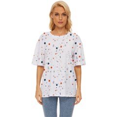 Background-round Spots Oversized Basic Tee by nateshop