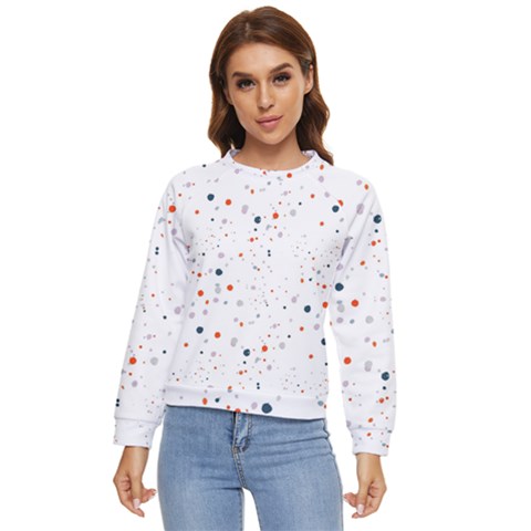 Background-round Spots Women s Long Sleeve Raglan Tee by nateshop