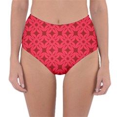 Red-star Reversible High-waist Bikini Bottoms by nateshop