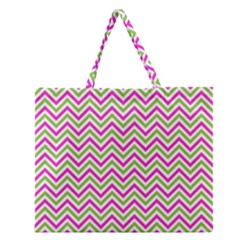 Mave,chevron,white,navi,purple Zipper Large Tote Bag by nateshop