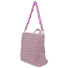 Mave,chevron,white,navi,purple Crossbody Backpack by nateshop