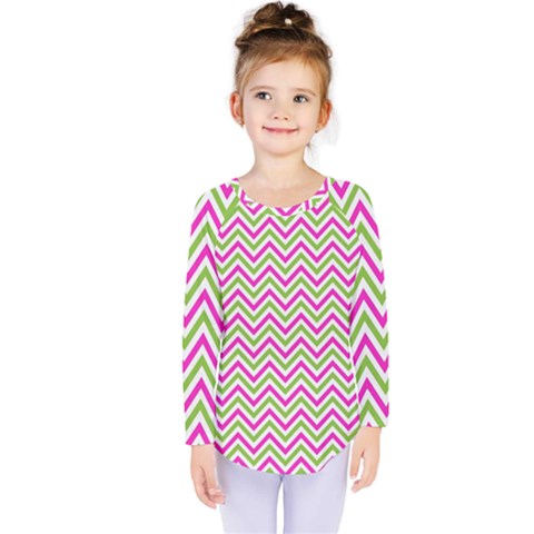 Mave,chevron,white,navi,purple Kids  Long Sleeve Tee by nateshop