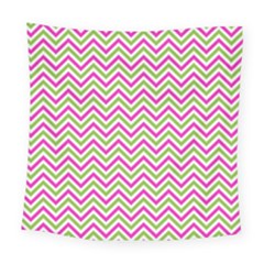 Mave,chevron,white,navi,purple Square Tapestry (large)