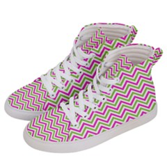 Mave,chevron,white,navi,purple Men s Hi-top Skate Sneakers by nateshop