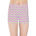 Mave,chevron,white,navi,purple Kids  Sports Shorts View1