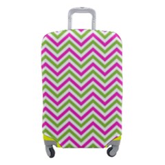 Mave,chevron,white,navi,purple Luggage Cover (small) by nateshop