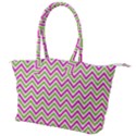 Mave,chevron,white,navi,purple Canvas Shoulder Bag View1