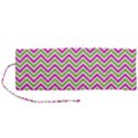 Mave,chevron,white,navi,purple Roll Up Canvas Pencil Holder (M) View1