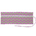 Mave,chevron,white,navi,purple Roll Up Canvas Pencil Holder (M) View2