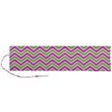 Mave,chevron,white,navi,purple Roll Up Canvas Pencil Holder (L) View1