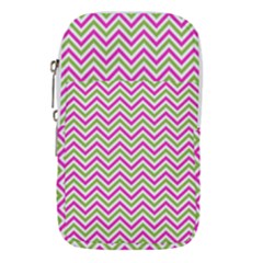 Mave,chevron,white,navi,purple Waist Pouch (small) by nateshop