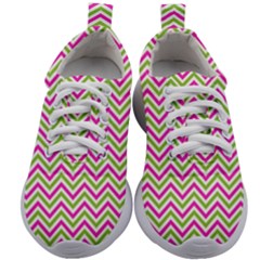 Mave,chevron,white,navi,purple Kids Athletic Shoes by nateshop