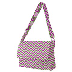 Mave,chevron,white,navi,purple Full Print Messenger Bag (m) by nateshop