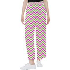 Mave,chevron,white,navi,purple Women s Pants  by nateshop