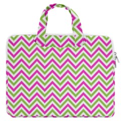 Mave,chevron,white,navi,purple Macbook Pro 13  Double Pocket Laptop Bag