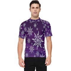 Star Christmas Men s Short Sleeve Rash Guard by nateshop