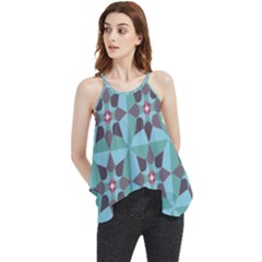 Floral Pattern Floral Motif Flowy Camisole Tank Top by Wegoenart