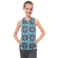 Floral Pattern Floral Motif Kids  Sleeveless Hoodie by Wegoenart