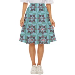 Floral Pattern Floral Motif Classic Short Skirt