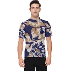 Illustration Abstract Flower Background Pattern Men s Short Sleeve Rash Guard by Wegoenart