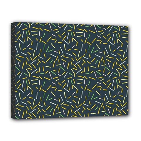 Abstract Pattern Sprinkles Sprinkle Canvas 14  X 11  (stretched) by Wegoenart