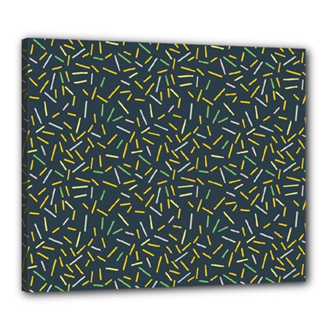 Abstract Pattern Sprinkles Sprinkle Canvas 24  X 20  (stretched) by Wegoenart