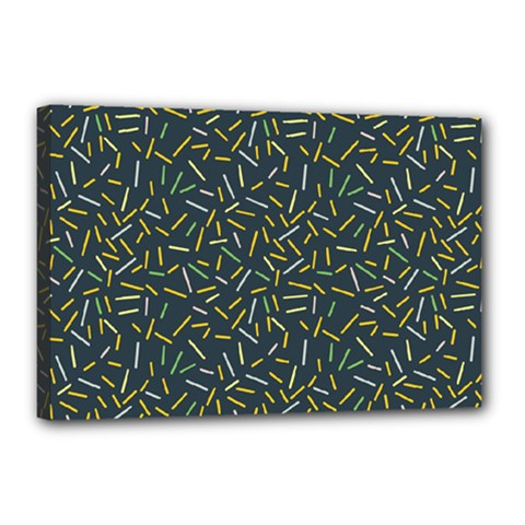 Abstract Pattern Sprinkles Sprinkle Canvas 18  X 12  (stretched) by Wegoenart