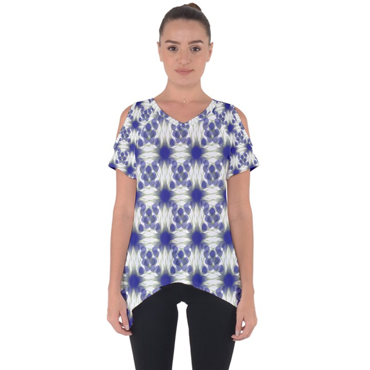 Background Pattern Texture Design Cut Out Side Drop Tee