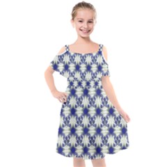 Background Pattern Texture Design Kids  Cut Out Shoulders Chiffon Dress by Wegoenart