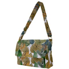 Illustration Sheet Autumn Color Drawing Full Print Messenger Bag (s) by Wegoenart