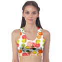 Citrus Fruit Seamless Pattern Sports Bra View1