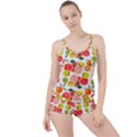 Citrus Fruit Seamless Pattern Boyleg Tankini Set  View1