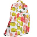 Citrus Fruit Seamless Pattern Double Compartment Backpack View2