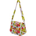 Citrus Fruit Seamless Pattern Saddle Handbag View2