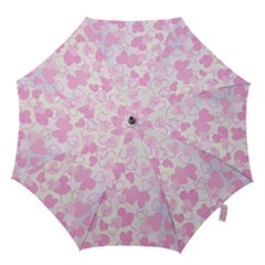 Valentine-background-hearts-bokeh Hook Handle Umbrellas (large) by Zezheshop