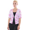 Valentine-background-hearts-bokeh Cropped Button Cardigan View1