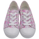 Valentine-background-hearts-bokeh Kids  Low Top Canvas Sneakers View1