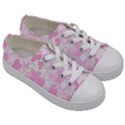 Valentine-background-hearts-bokeh Kids  Low Top Canvas Sneakers View3