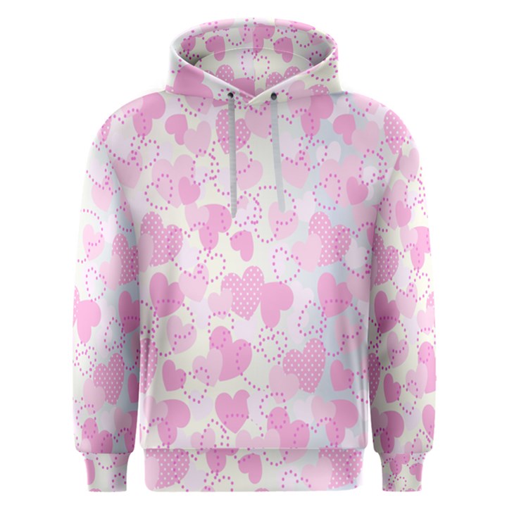 Valentine-background-hearts-bokeh Men s Overhead Hoodie