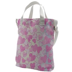 Valentine-background-hearts-bokeh Canvas Messenger Bag