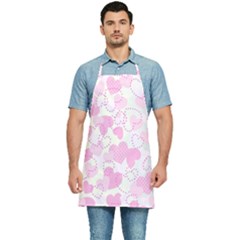 Valentine-background-hearts-bokeh Kitchen Apron by Zezheshop