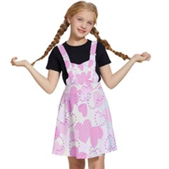 Valentine-background-hearts-bokeh Kids  Apron Dress by Zezheshop