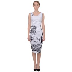 Im Fourth Dimension Black White 28 Sleeveless Pencil Dress by imanmulyana