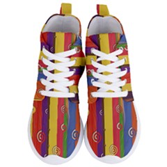 Abstract-e2 Women s Lightweight High Top Sneakers by nateshop