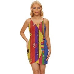 Abstract-e2 Wrap Tie Front Dress by nateshop