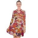 Abstract-ilustrasi Long Sleeve Panel Dress View1