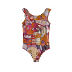 Abstract-ilustrasi Kids  Frill Swimsuit by nateshop