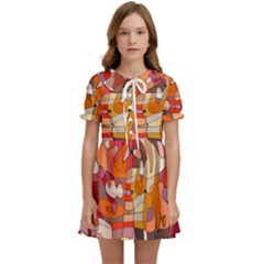 Abstract-ilustrasi Kids  Sweet Collar Dress by nateshop