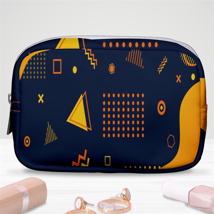 Abstract-geometric Make Up Pouch (Small)