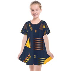 Abstract-geometric Kids  Smock Dress by nateshop